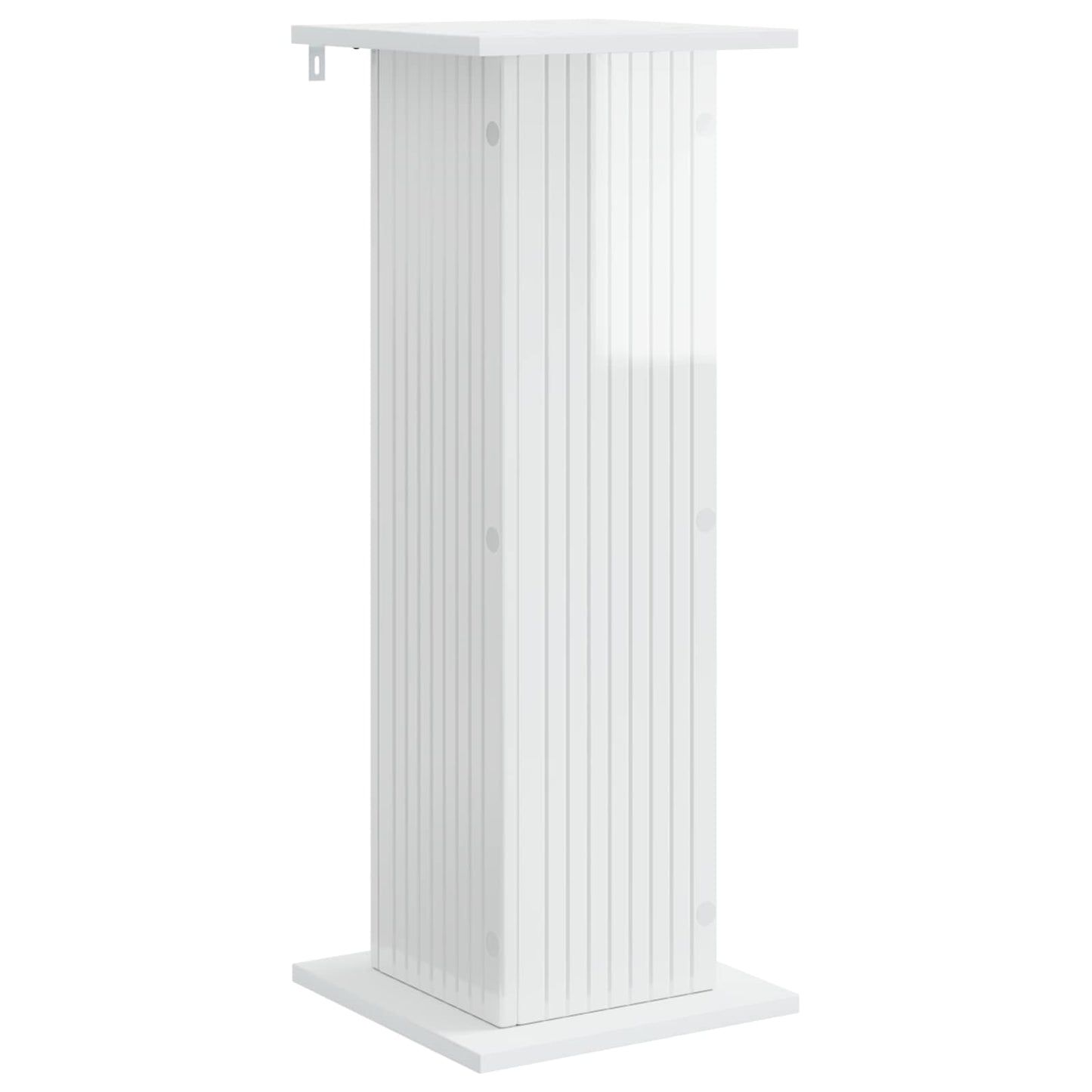 Planteholder 2 stk. Hvid højglans 30,5 x 30 x 80,5 cm