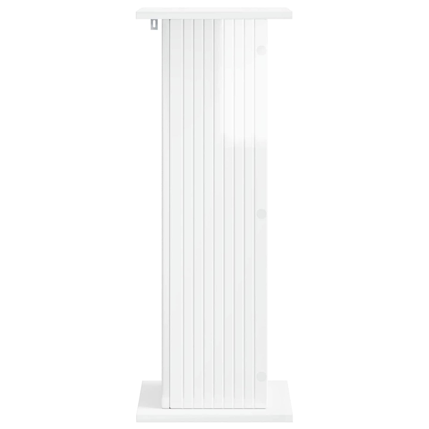 Planteholder 2 stk. Hvid højglans 30,5 x 30 x 80,5 cm