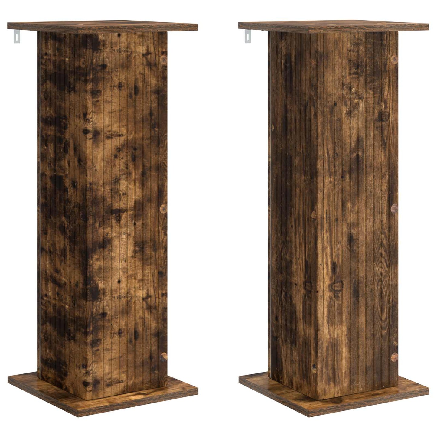 Planteholder 2 stk. Røget eg 30,5 x 30 x 80,5 cm