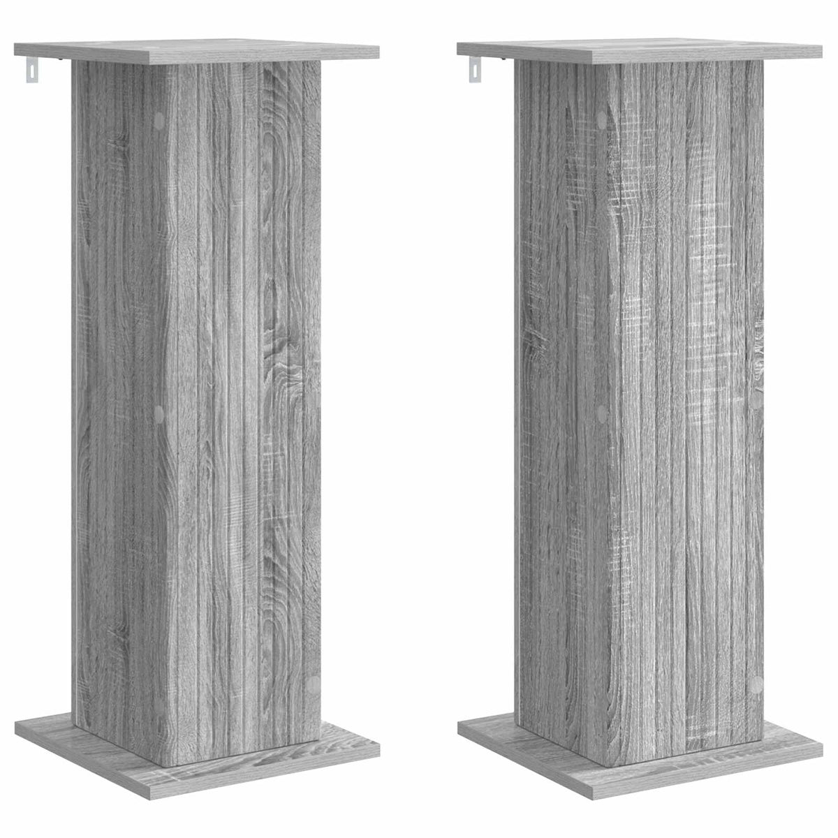 Planteholder 2 stk. Grå sonoma-eg 30,5 x 30 x 80,5 cm