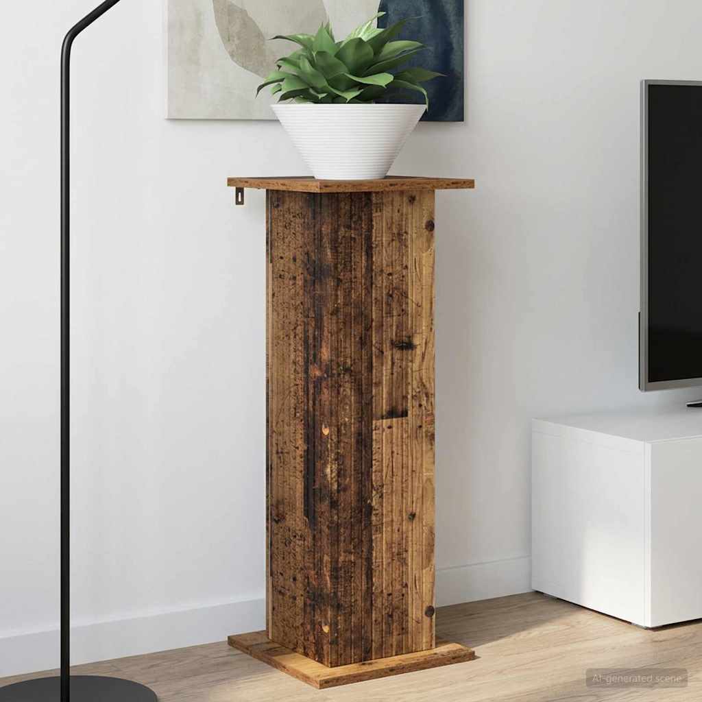 Planteholder Gammelt træ 30,5 x 30 x 80,5 cm Konstrueret træ