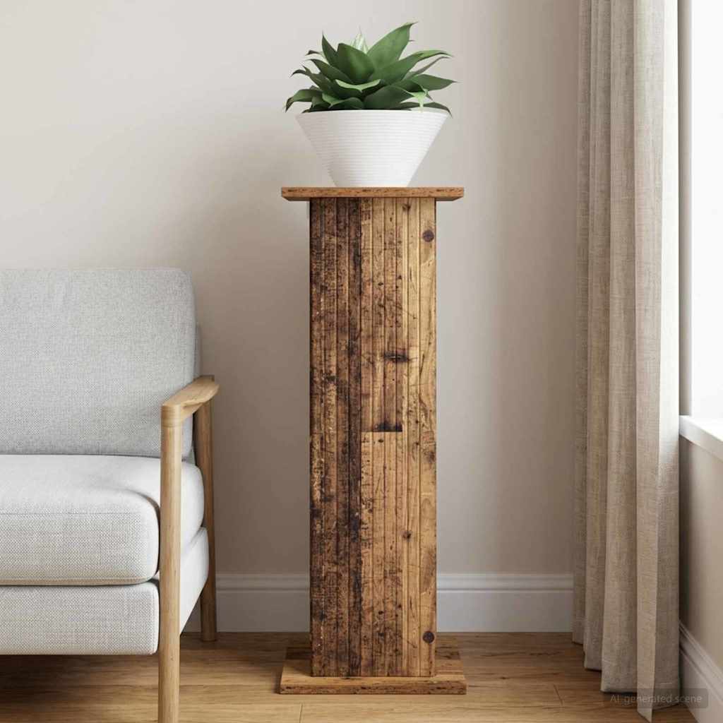 Planteholder Gammelt træ 30,5 x 30 x 80,5 cm Konstrueret træ