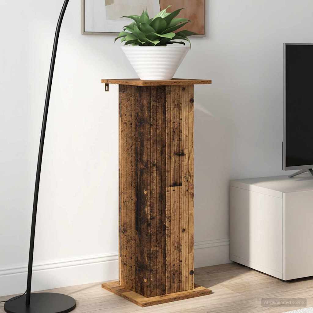 Planteholder 2 stk. Gammelt træ 30,5 x 30 x 80,5 cm