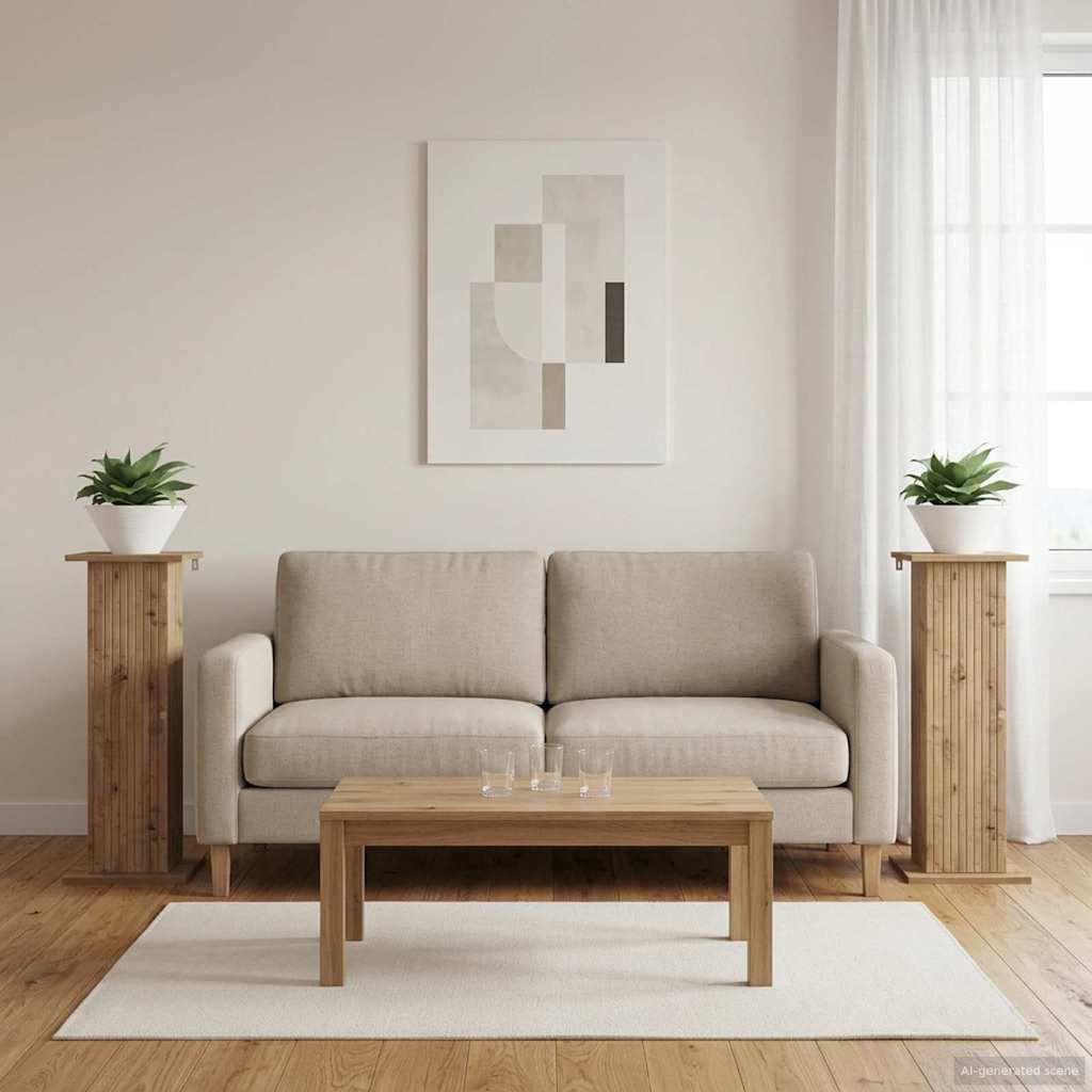 Planteholder 2 stk. Artisan-eg 30,5 x 30 x 80,5 cm