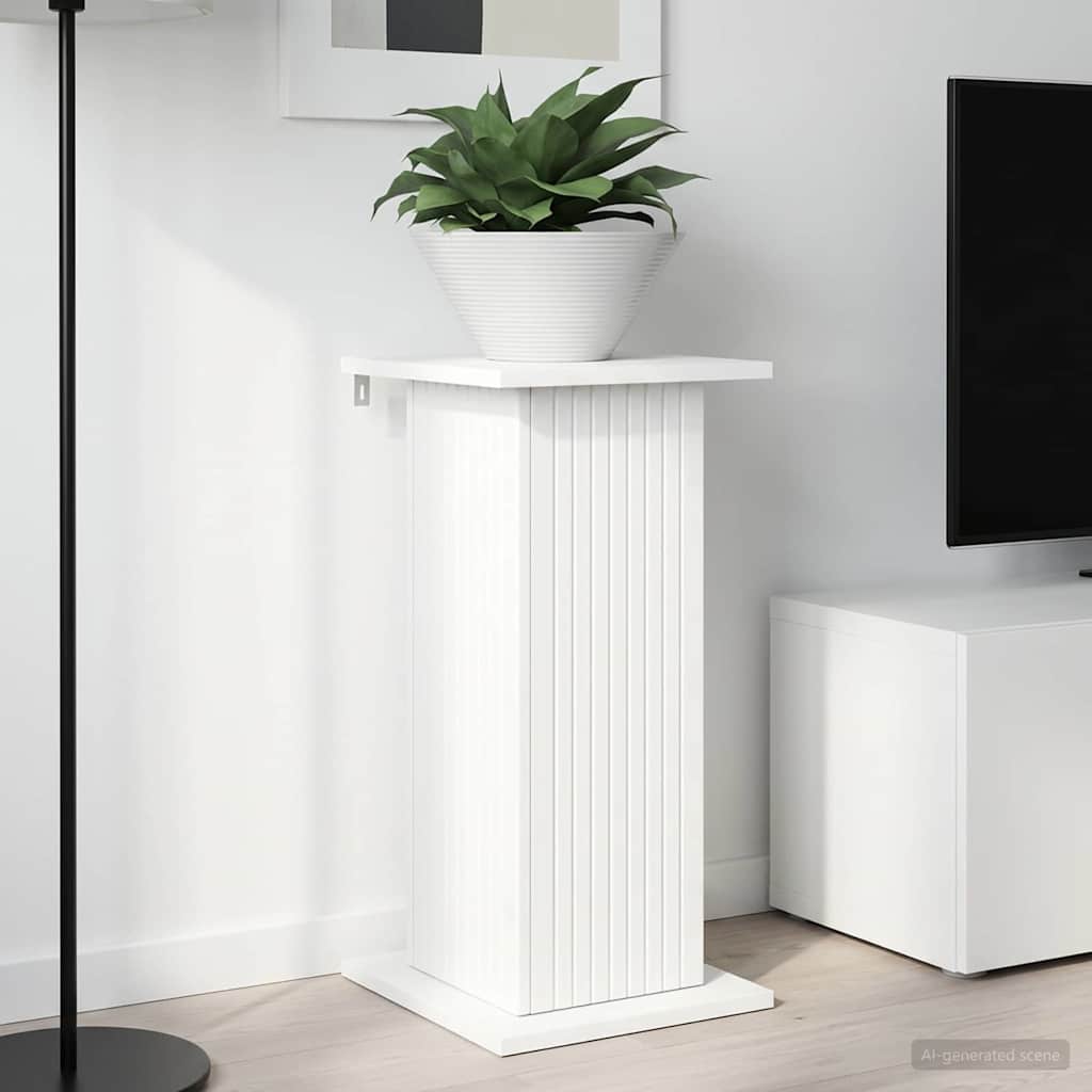 Planteholder Hvid 30,5 x 30 x 60,5 cm Konstrueret træ