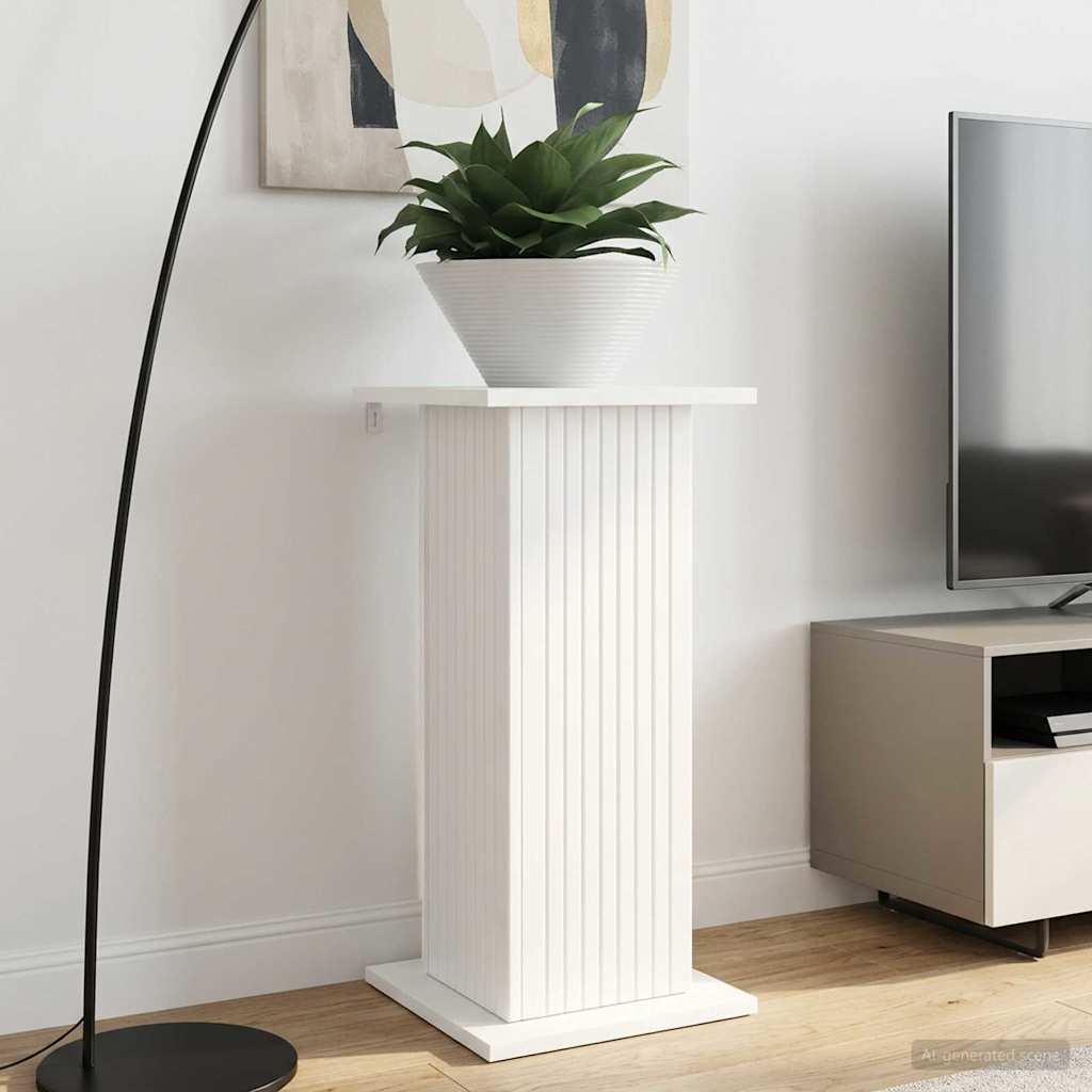 Planteholder 2 stk. Hvid 30,5 x 30 x 60,5 cm Konstrueret træ