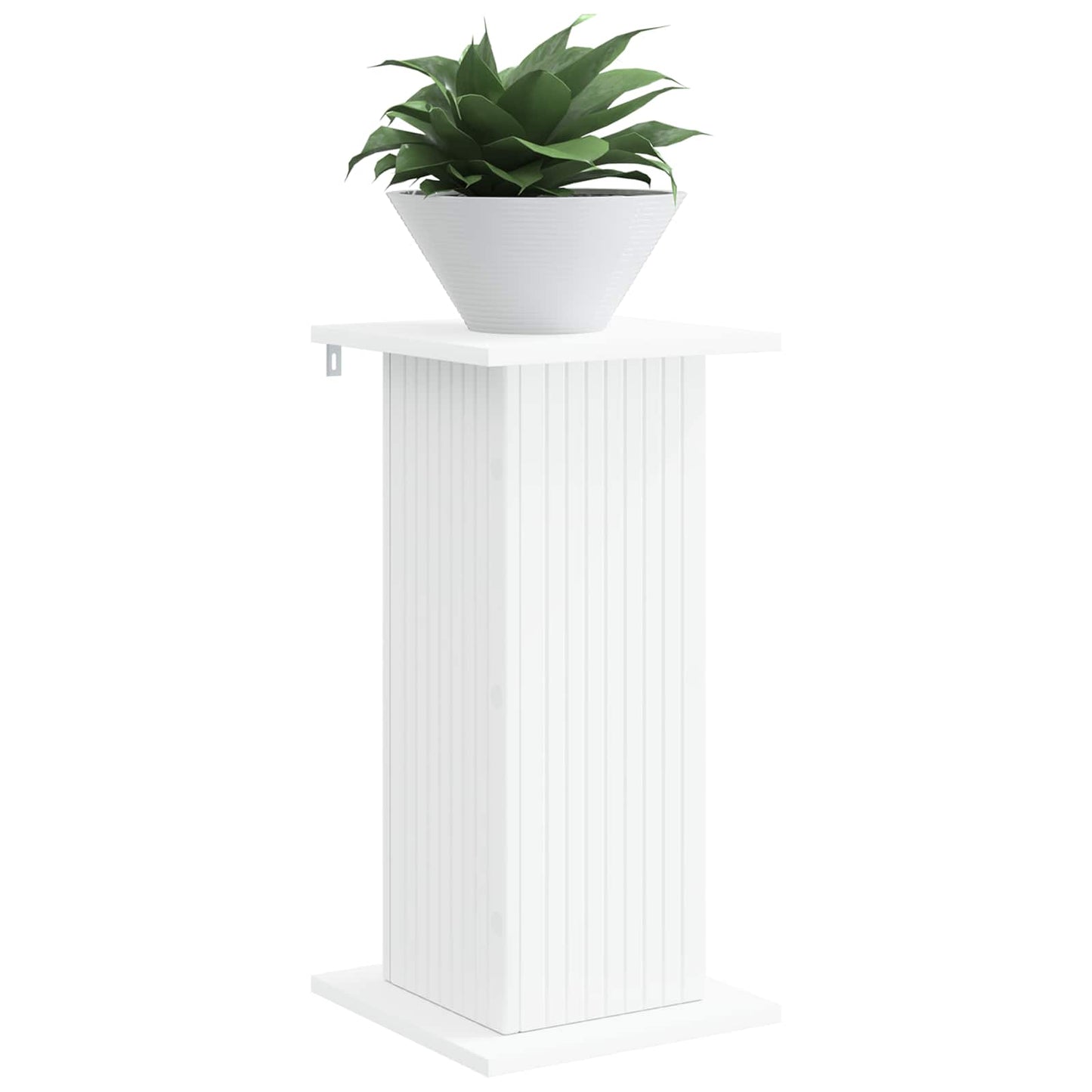 Planteholder 2 stk. Hvid 30,5 x 30 x 60,5 cm Konstrueret træ