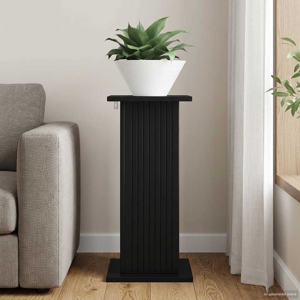 Planteholder Sort 30,5 x 30 x 60,5 cm Konstrueret træ