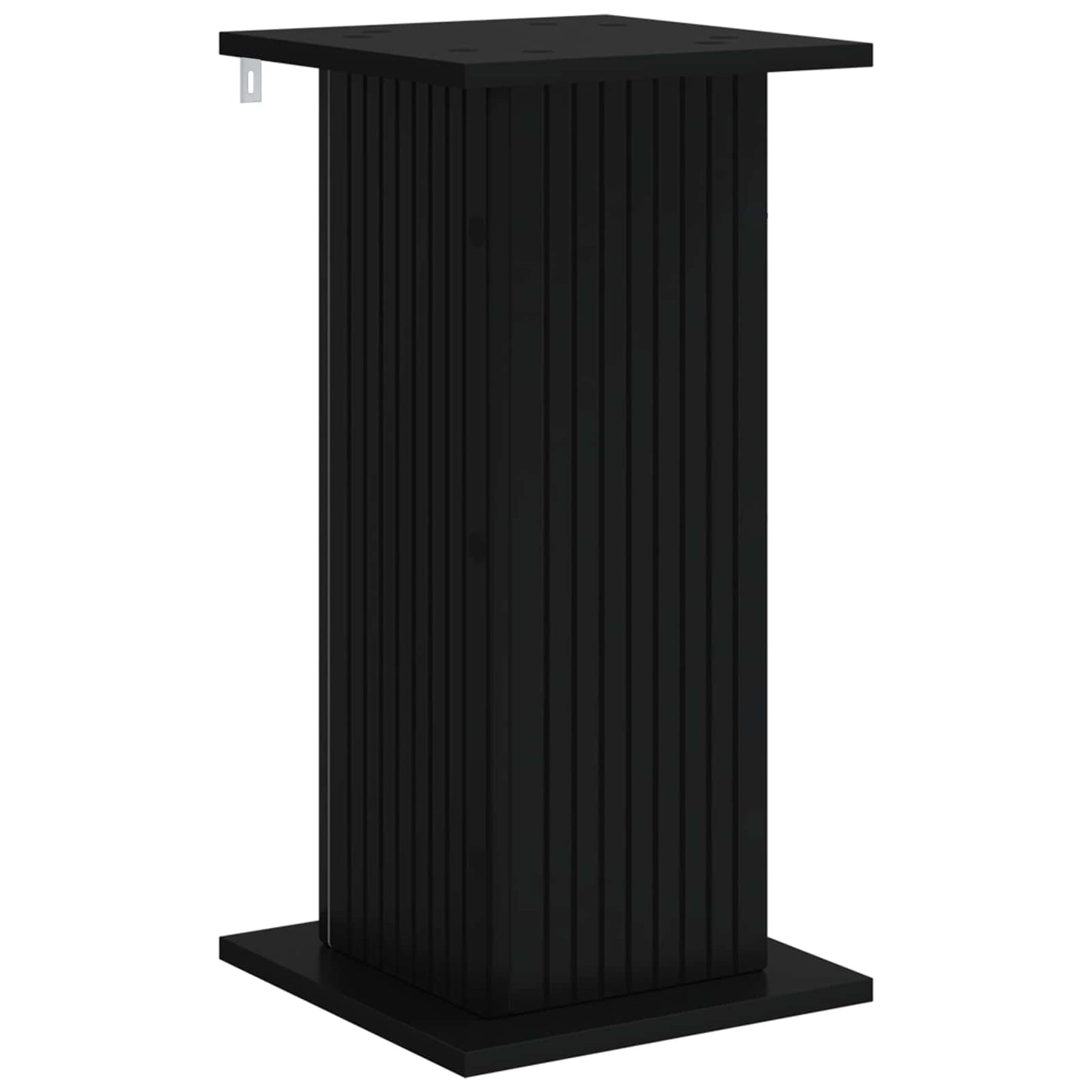 Planteholder 2 stk. Sort 30,5 x 30 x 60,5 cm Konstrueret træ