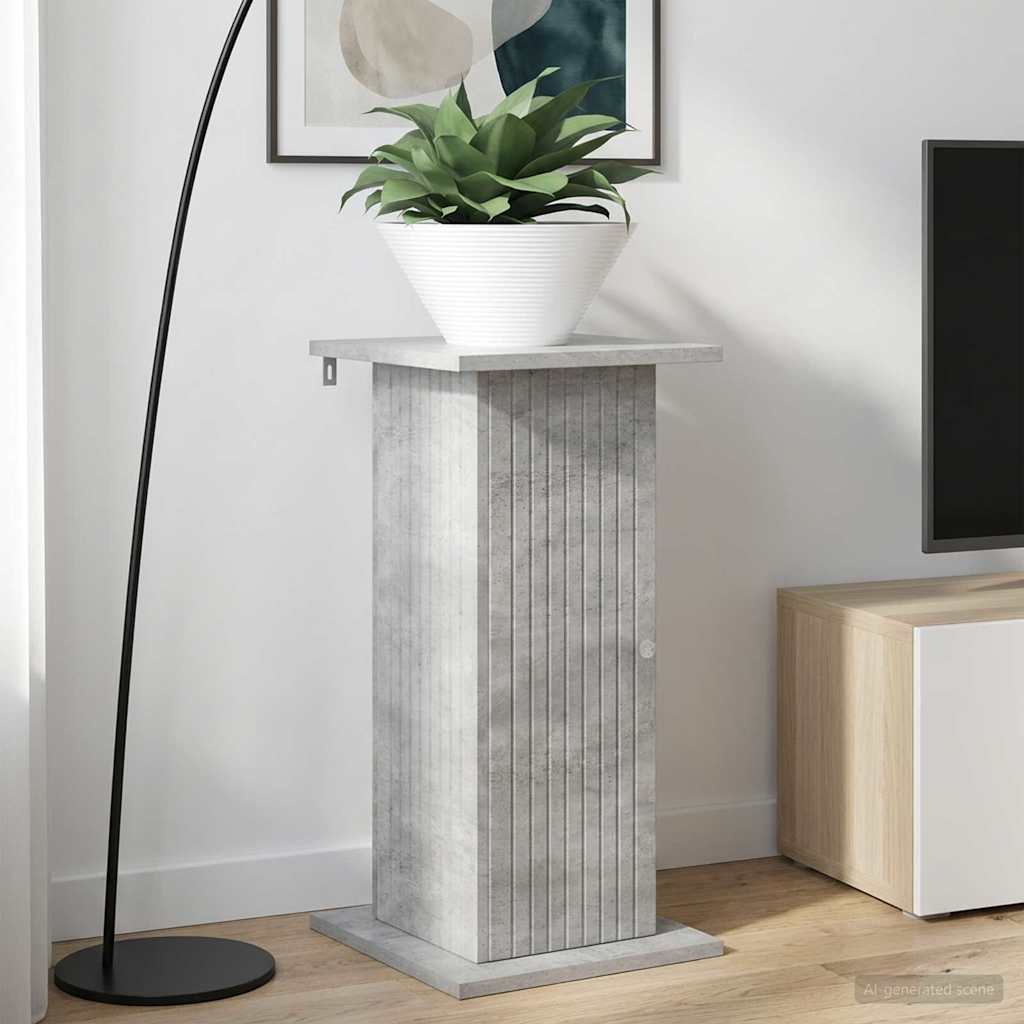 Planteholder Betongrå 30,5 x 30 x 60,5 cm Konstrueret træ