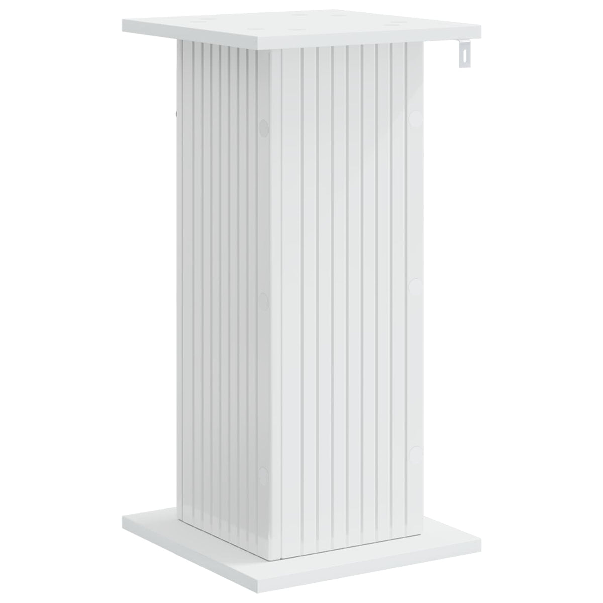 Planteholder Hvid højglans 30,5 x 30 x 60,5 cm Konstrueret træ