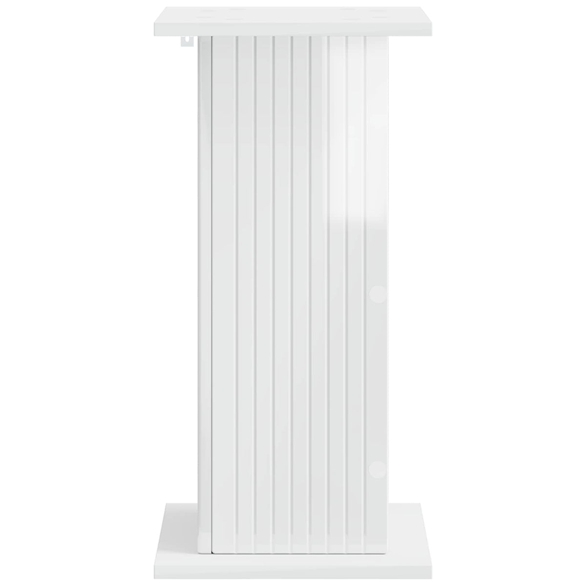 Planteholder Hvid højglans 30,5 x 30 x 60,5 cm Konstrueret træ