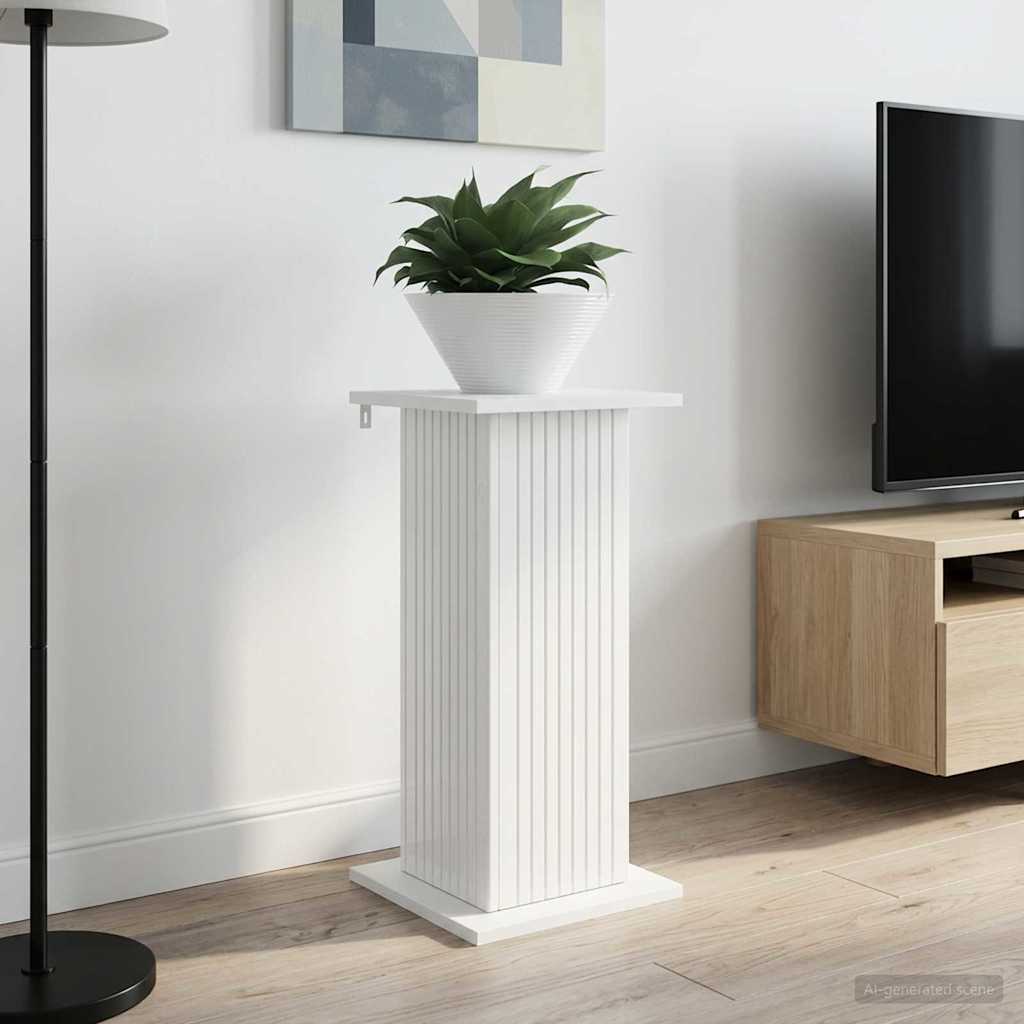 Planteholder 2 stk. Hvid højglans 30,5 x 30 x 60,5 cm