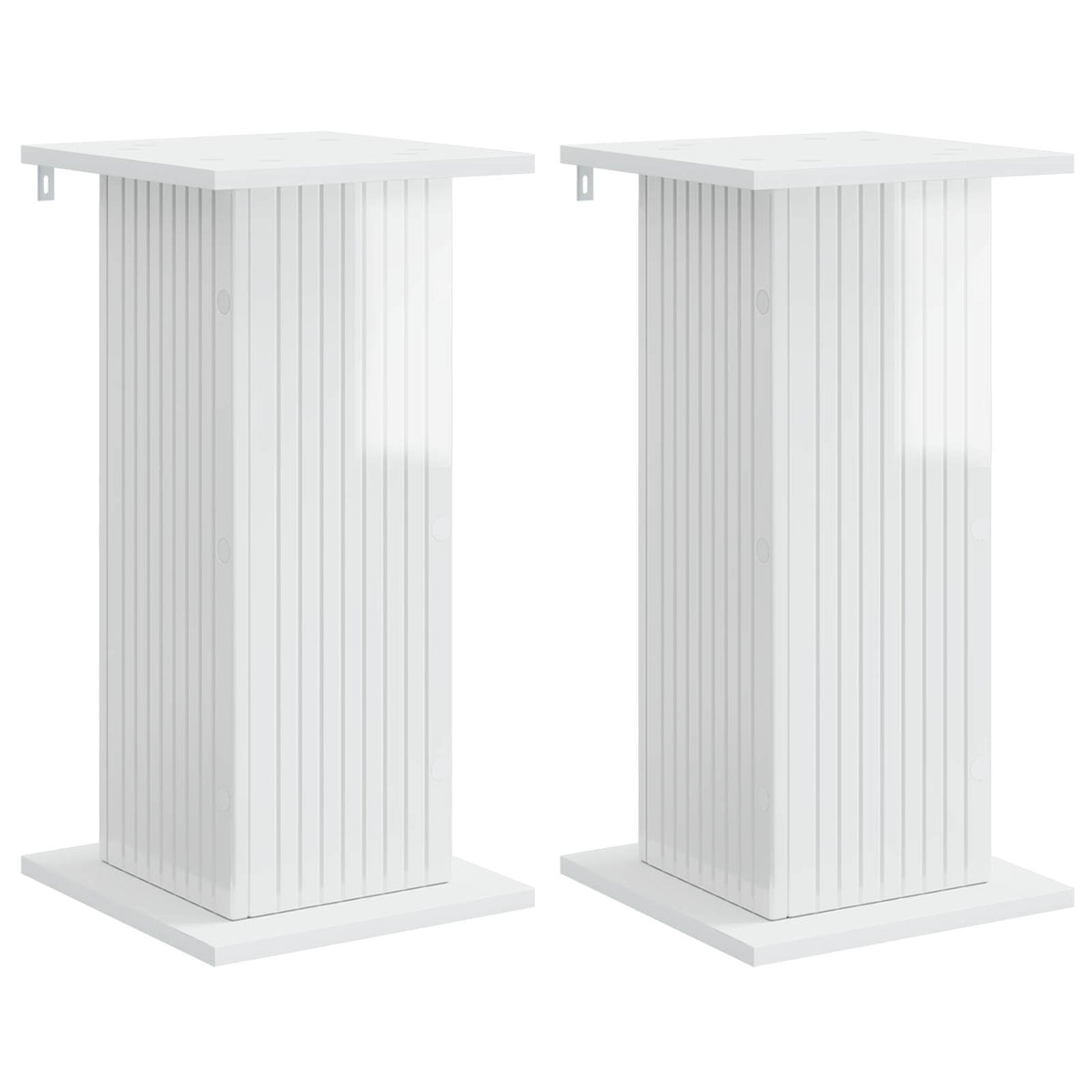 Planteholder 2 stk. Hvid højglans 30,5 x 30 x 60,5 cm