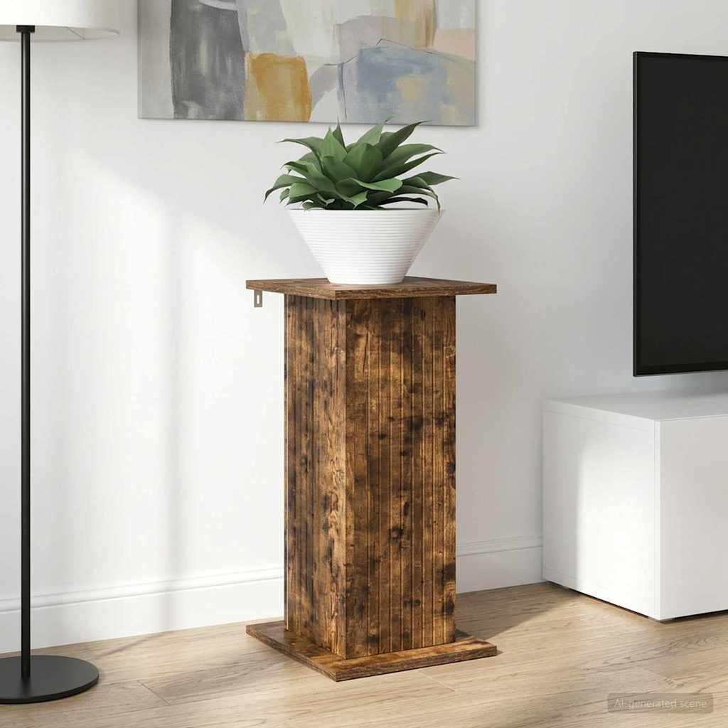 Planteholder Røget eg 30,5 x 30 x 60,5 cm Konstrueret træ