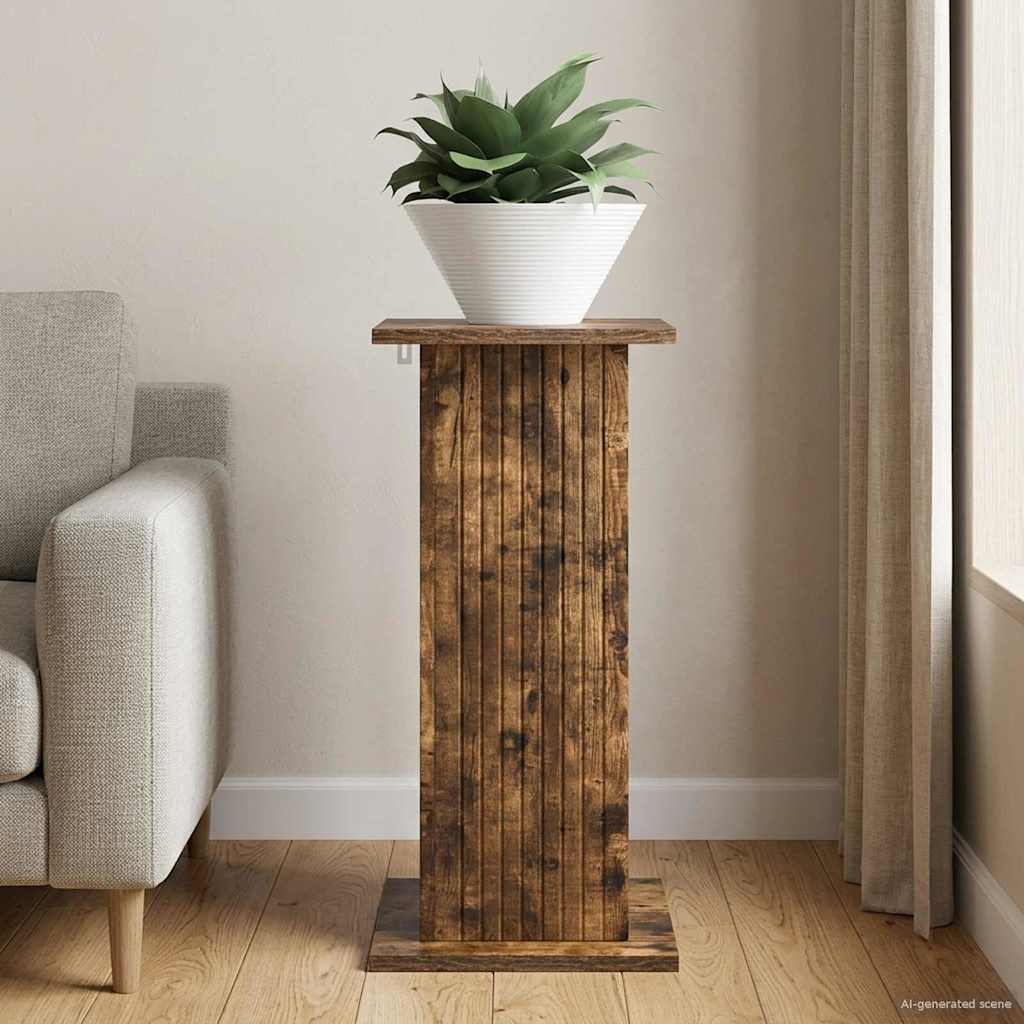 Planteholder Røget eg 30,5 x 30 x 60,5 cm Konstrueret træ