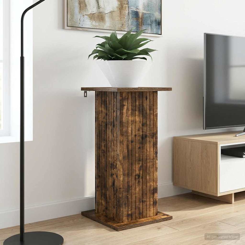 Planteholder 2 stk. Røget eg 30,5 x 30 x 60,5 cm