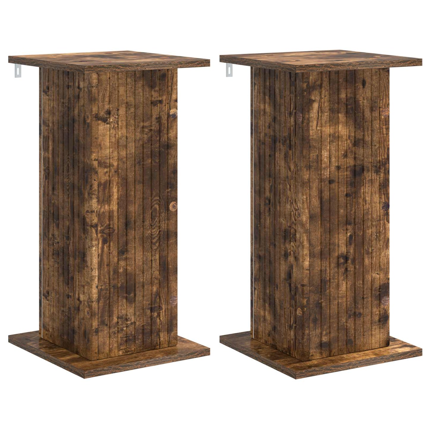 Planteholder 2 stk. Røget eg 30,5 x 30 x 60,5 cm