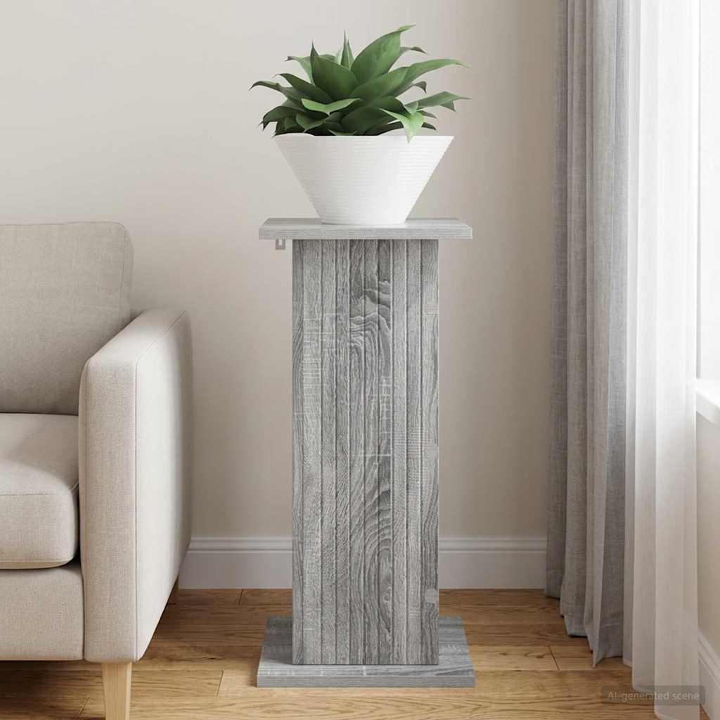 Planteholder Grå sonoma-eg 30,5 x 30 x 60,5 cm Konstrueret træ