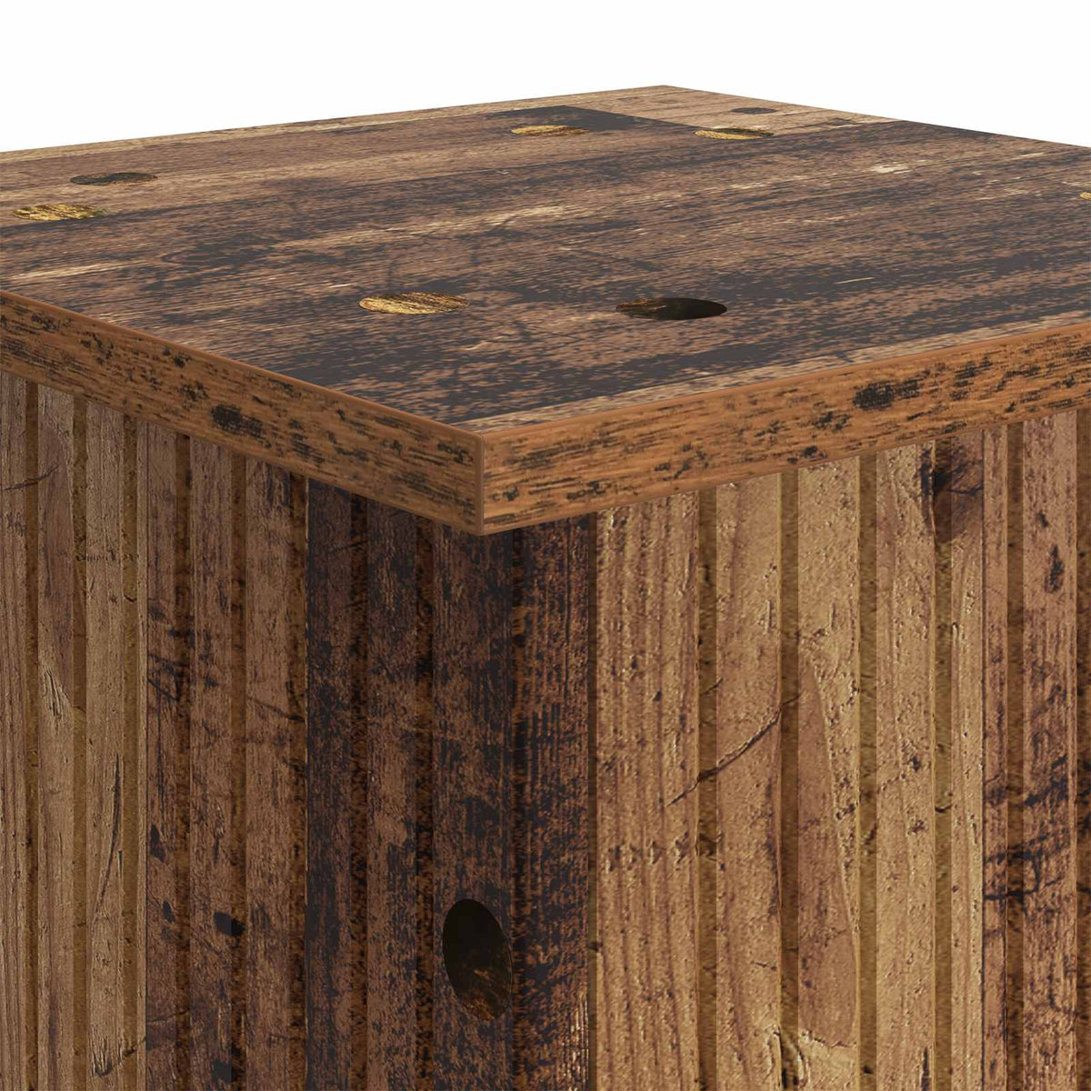 Planteholder Gammelt træ 30,5 x 30 x 60,5 cm Konstrueret træ