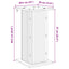 Planteholder Gammelt træ 30,5 x 30 x 60,5 cm Konstrueret træ