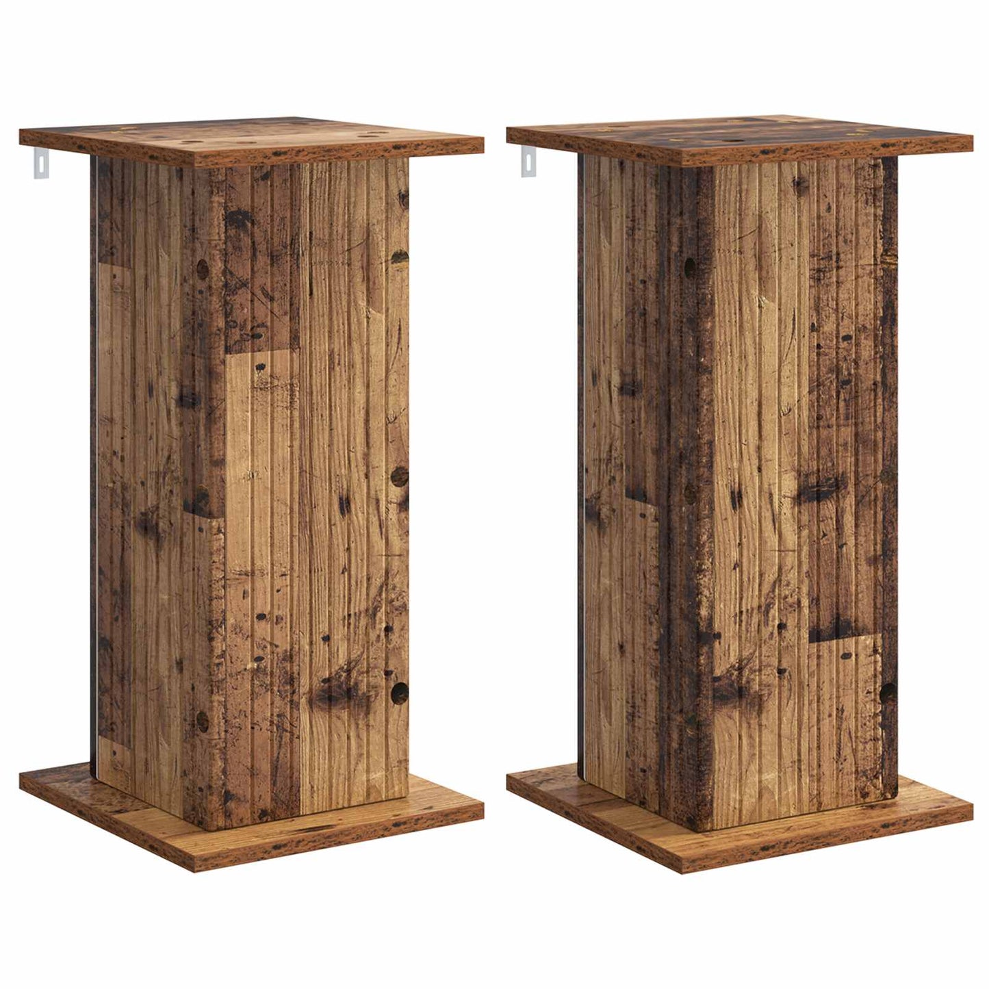 Planteholder 2 stk. Gammelt træ 30,5 x 30 x 60,5 cm