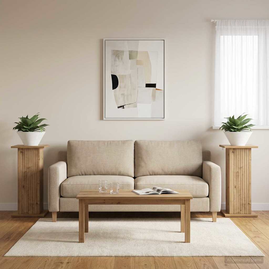 Planteholder 2 stk. Artisan-eg 30,5 x 30 x 60,5 cm