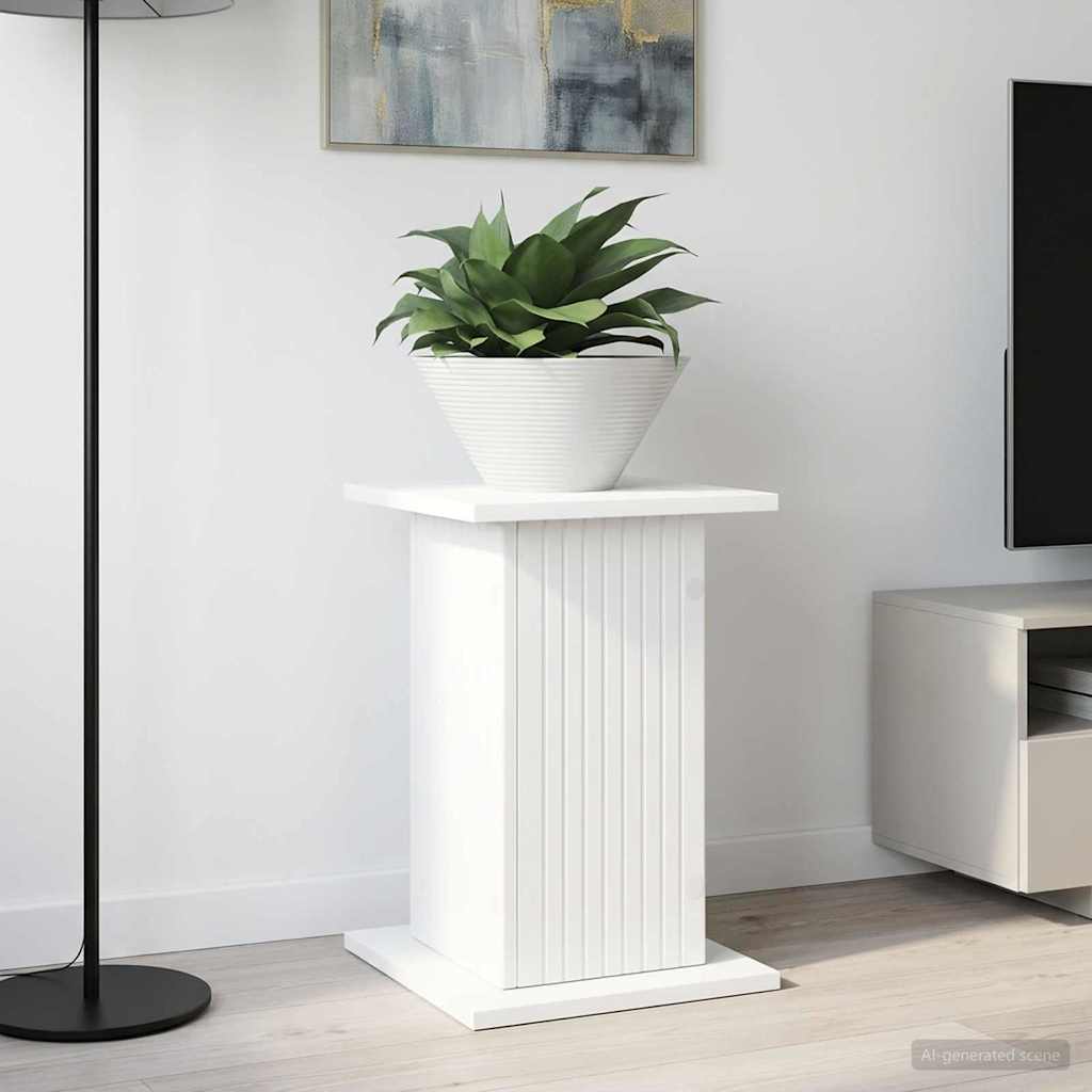 Planteholder Hvid 30,5 x 30 x 43 cm Konstrueret træ
