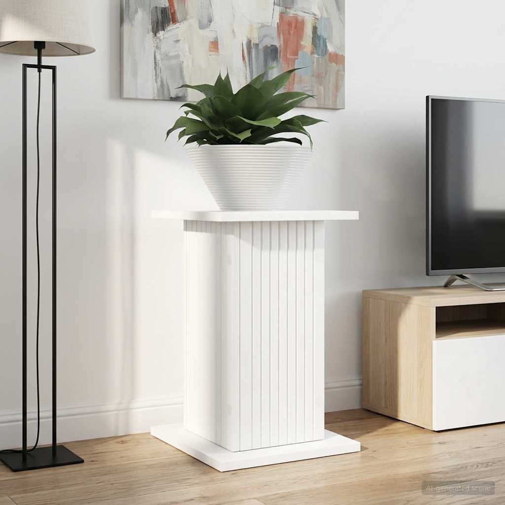 Planteholder 2 stk. Hvid 30,5 x 30 x 43 cm Konstrueret træ