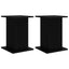 Planteholder 2 stk. Sort 30,5 x 30 x 43 cm Konstrueret træ