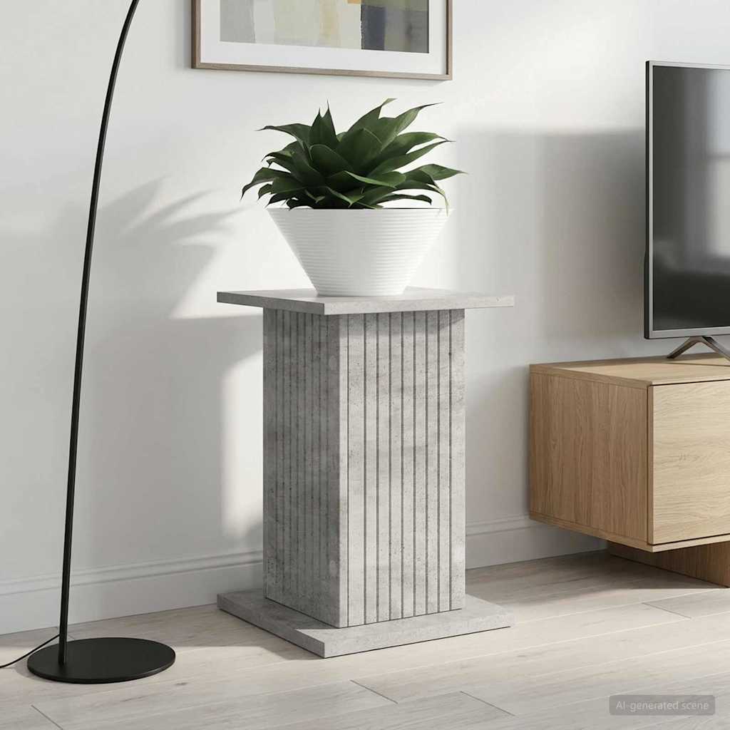 Planteholder Betongrå 30,5 x 30 x 43 cm Konstrueret træ
