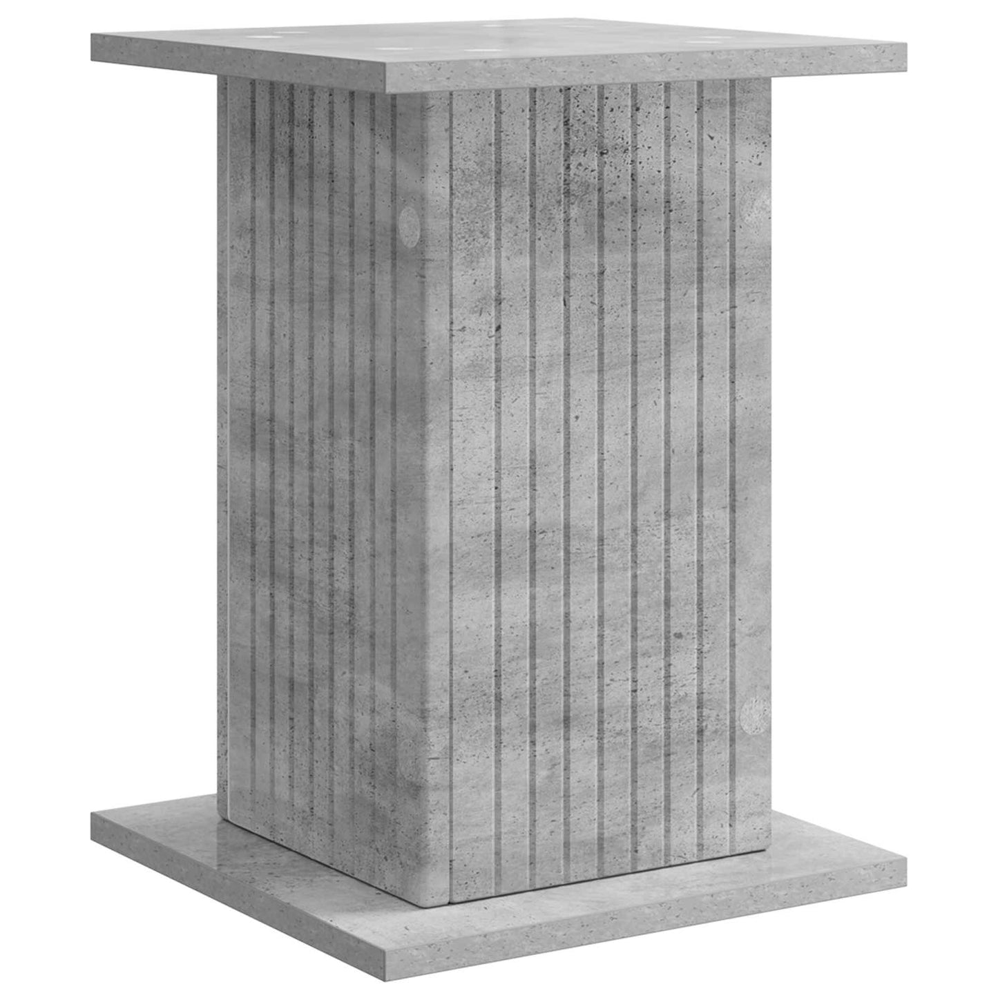 Planteholder 2 stk. Betongrå 30,5 x 30 x 43 cm Konstrueret træ