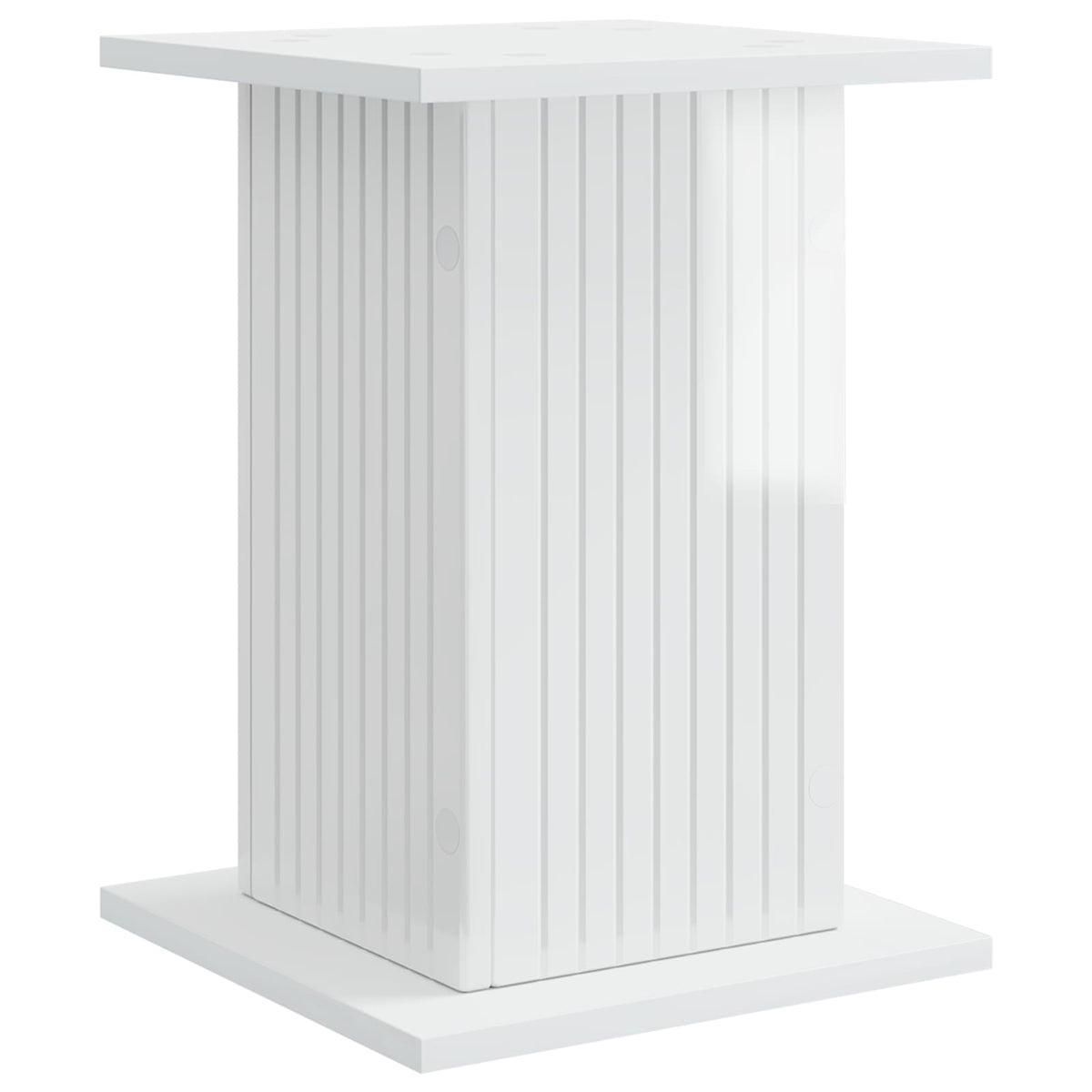 Planteholder Hvid højglans 30,5 x 30 x 43 cm Konstrueret træ