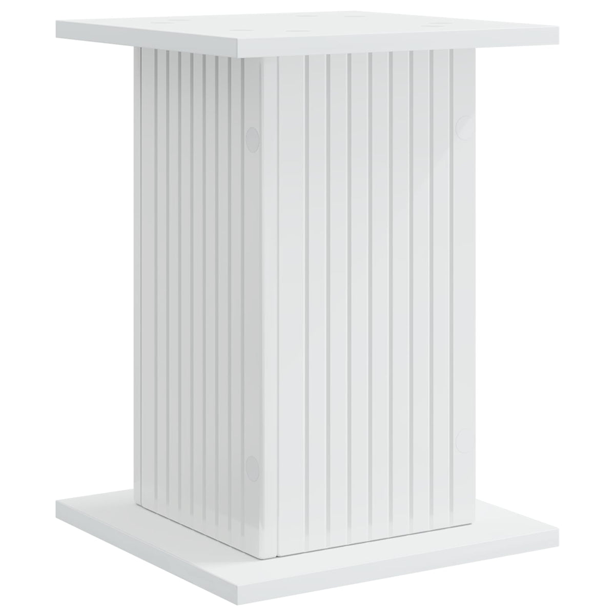 Planteholder Hvid højglans 30,5 x 30 x 43 cm Konstrueret træ
