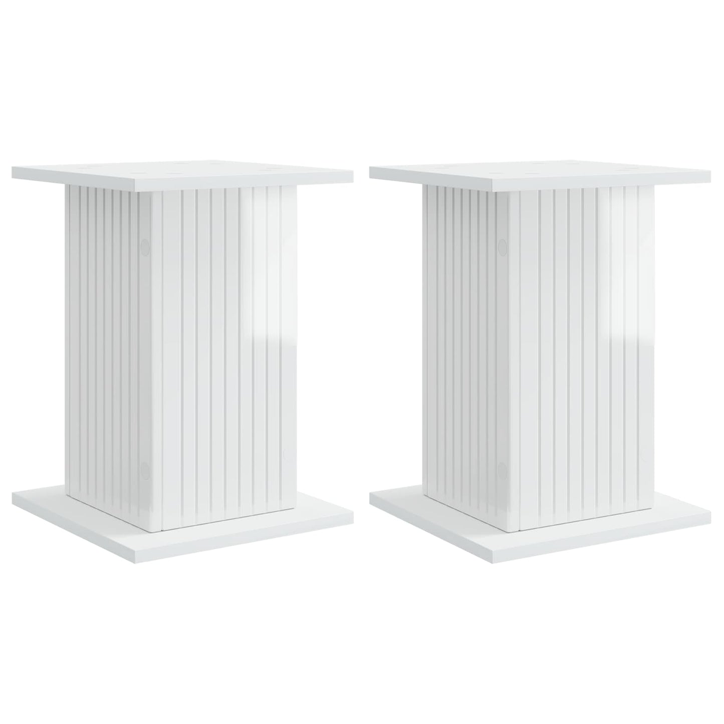 Planteholder 2 stk. Hvid højglans 30,5 x 30 x 43 cm