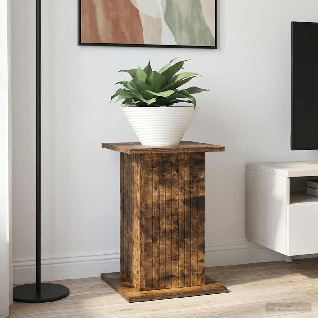 Planteholder Røget eg 30,5 x 30 x 43 cm Konstrueret træ