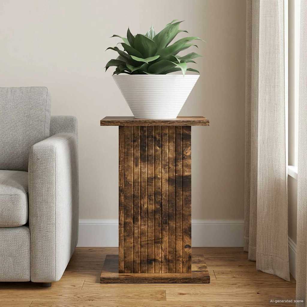 Planteholder Røget eg 30,5 x 30 x 43 cm Konstrueret træ