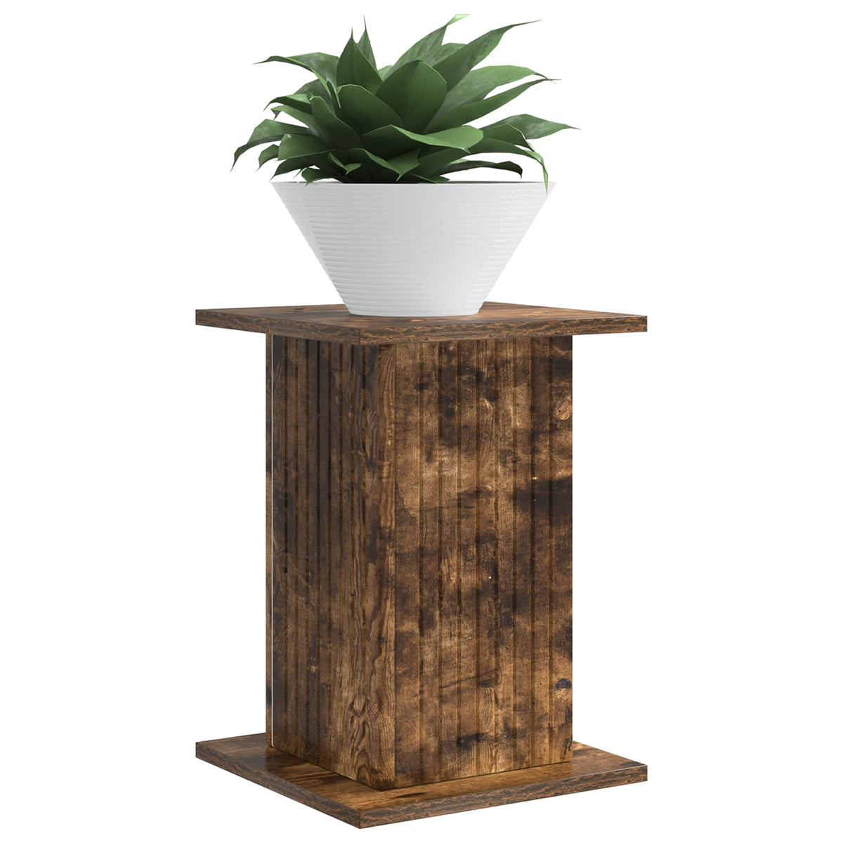 Planteholder Røget eg 30,5 x 30 x 43 cm Konstrueret træ