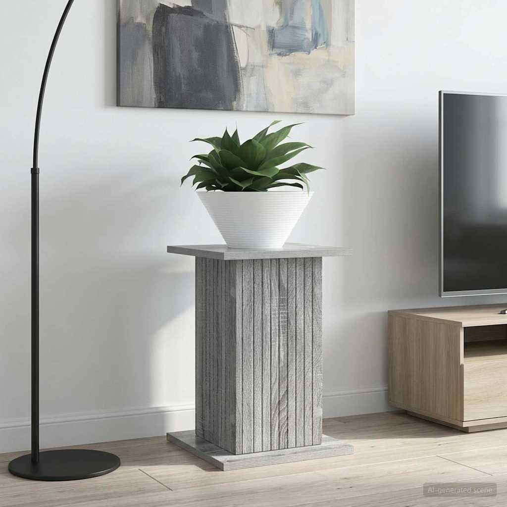 Planteholder Grå sonoma-eg 30,5 x 30 x 43 cm Konstrueret træ