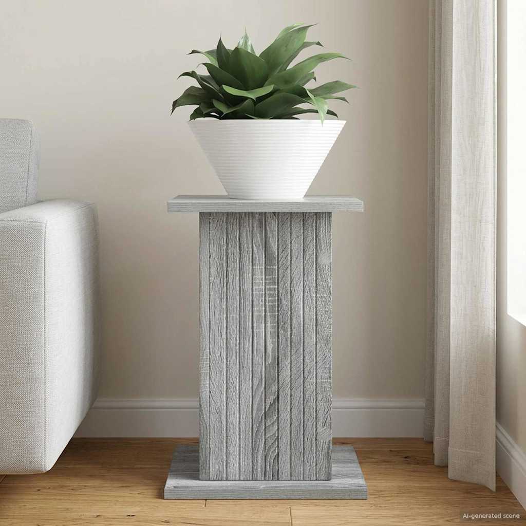Planteholder Grå sonoma-eg 30,5 x 30 x 43 cm Konstrueret træ