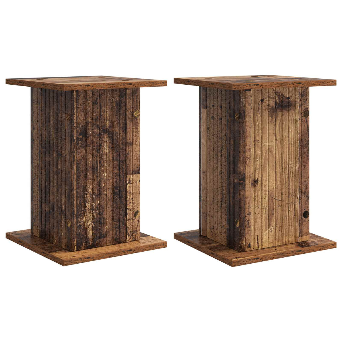Planteholder 2 stk. Gammelt træ 30,5 x 30 x 43 cm