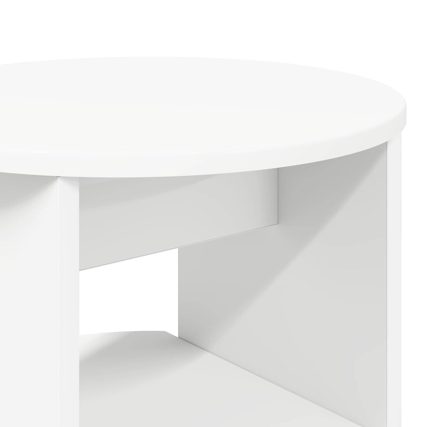 Sideskab Hvid Ø40 x 50 cm Konstrueret træ