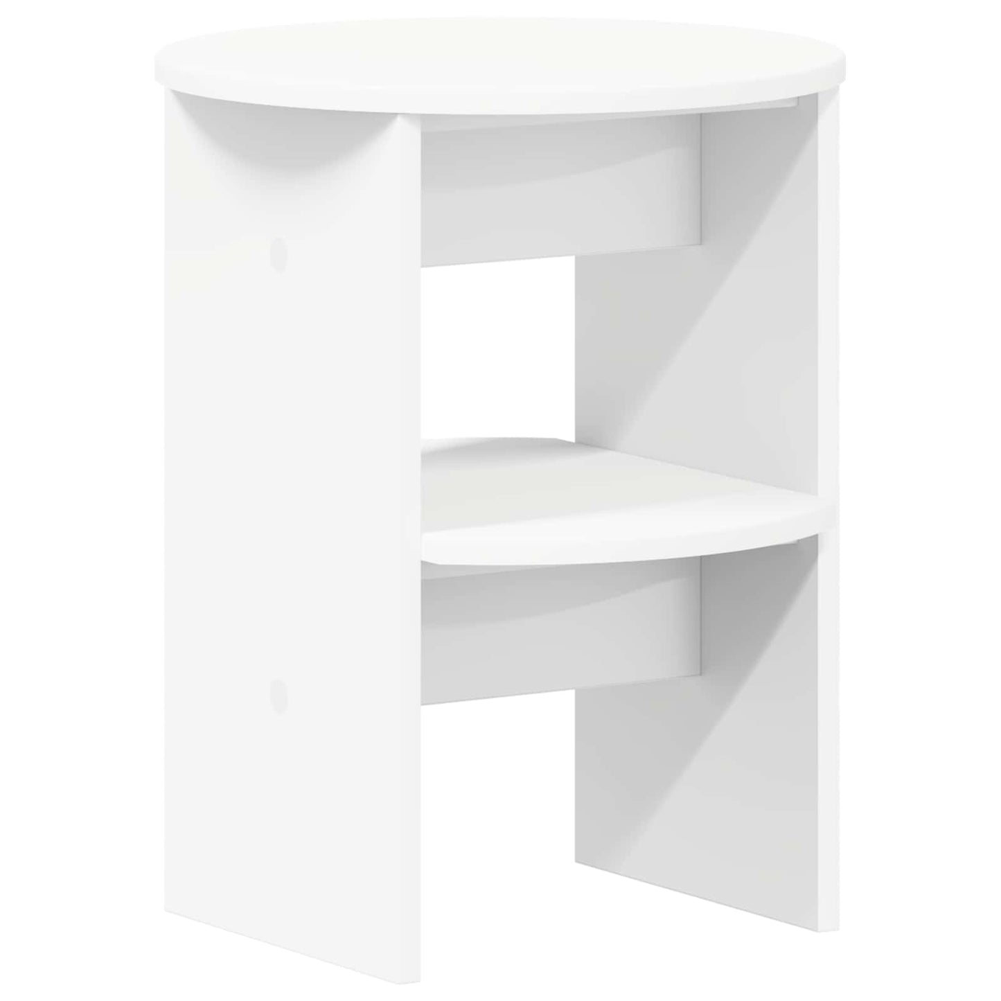 Sideskab Hvid Ø40 x 50 cm Konstrueret træ