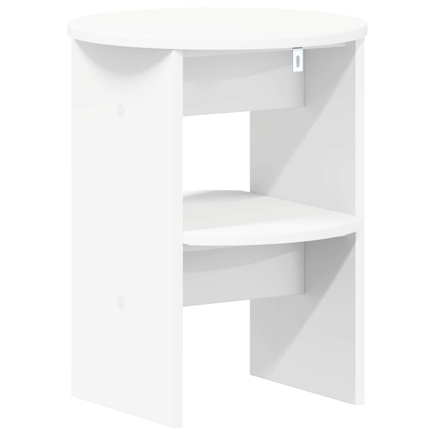Sideskab 2 stk. Hvid Ø40 x 50 cm Konstrueret træ