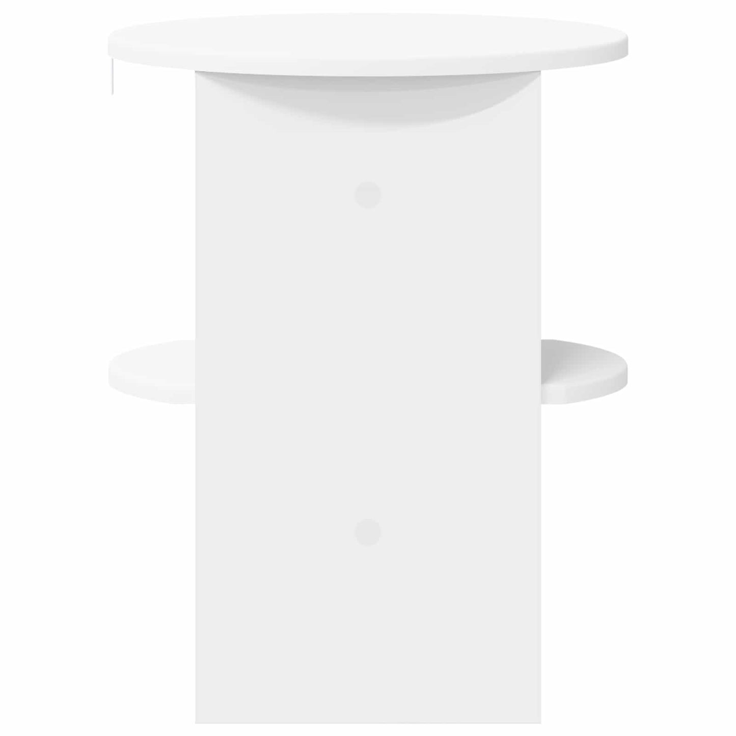 Sideskab 2 stk. Hvid Ø40 x 50 cm Konstrueret træ