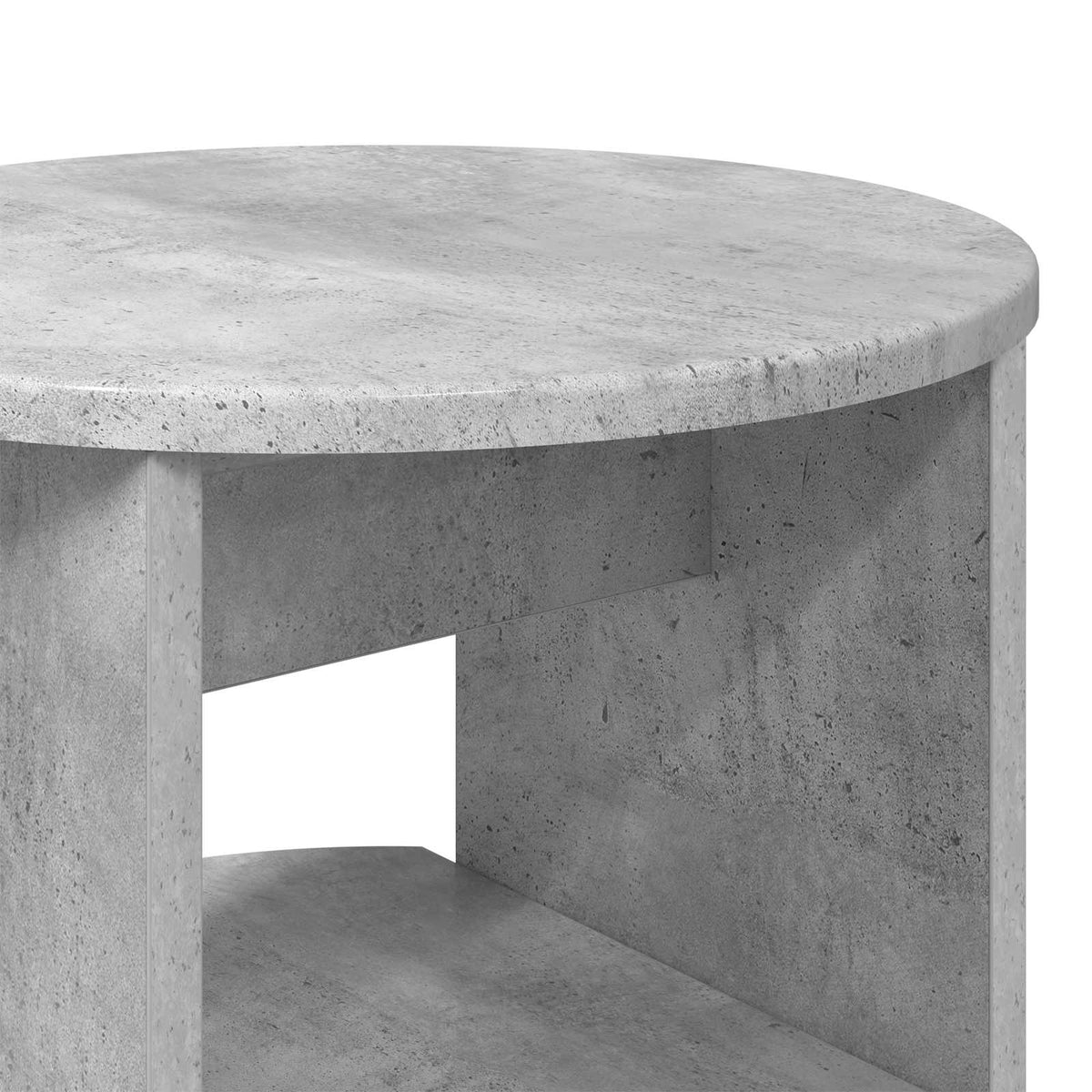 Sideskab BetonGrå Ø40 x 50 cm Konstrueret træ
