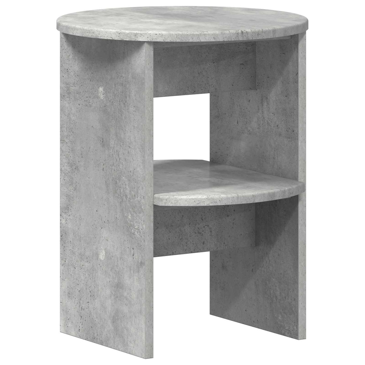 Sideskab BetonGrå Ø40 x 50 cm Konstrueret træ