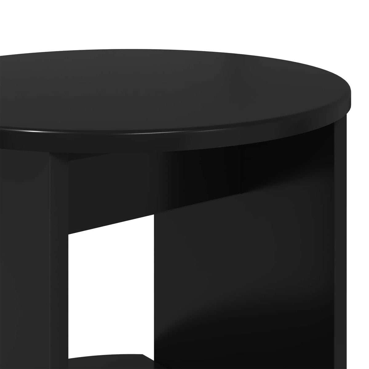 Sideskab Sort Konstrueret træ