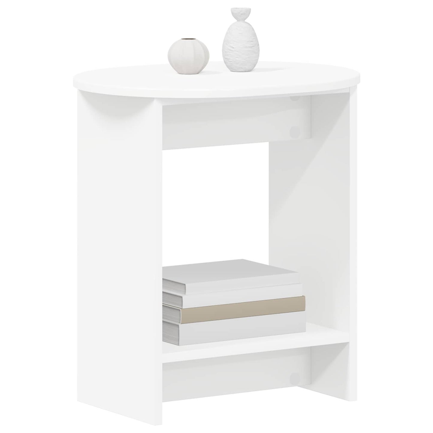 Sidebord Hvid 50 x 39,5 x 55 cm Konstrueret træ