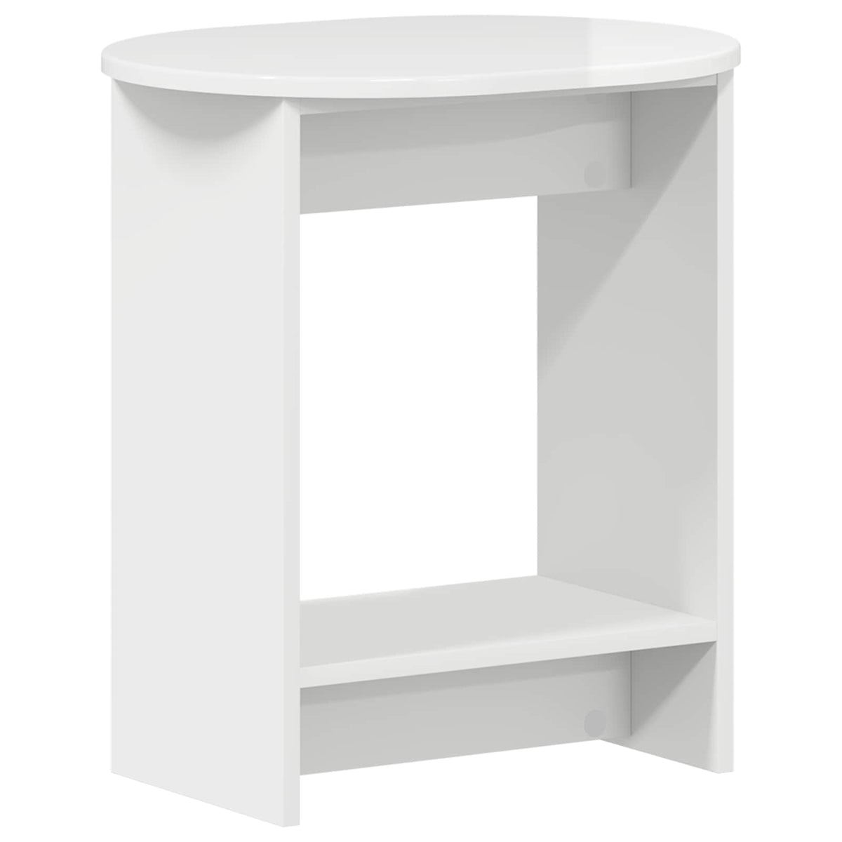 Sidebord Hvid højglans 50 x 39,5 x 55 cm Konstrueret træ